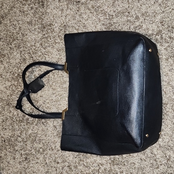 RALPH LAUREN PEBBLED LEATHER GOLD LINED LARGE TOTE EUC - Picture 6 of 12